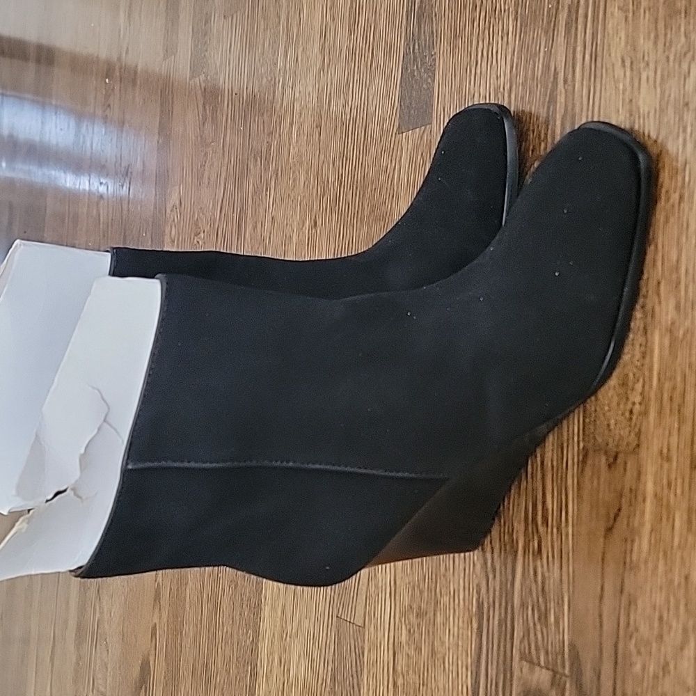 DOLCE VITA blk suede wedge boota